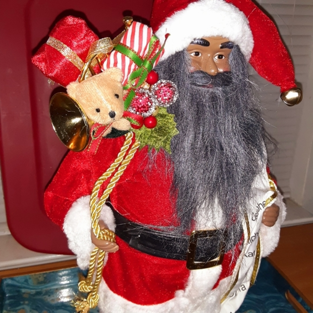 African American/Black Santa Claus Classic Red